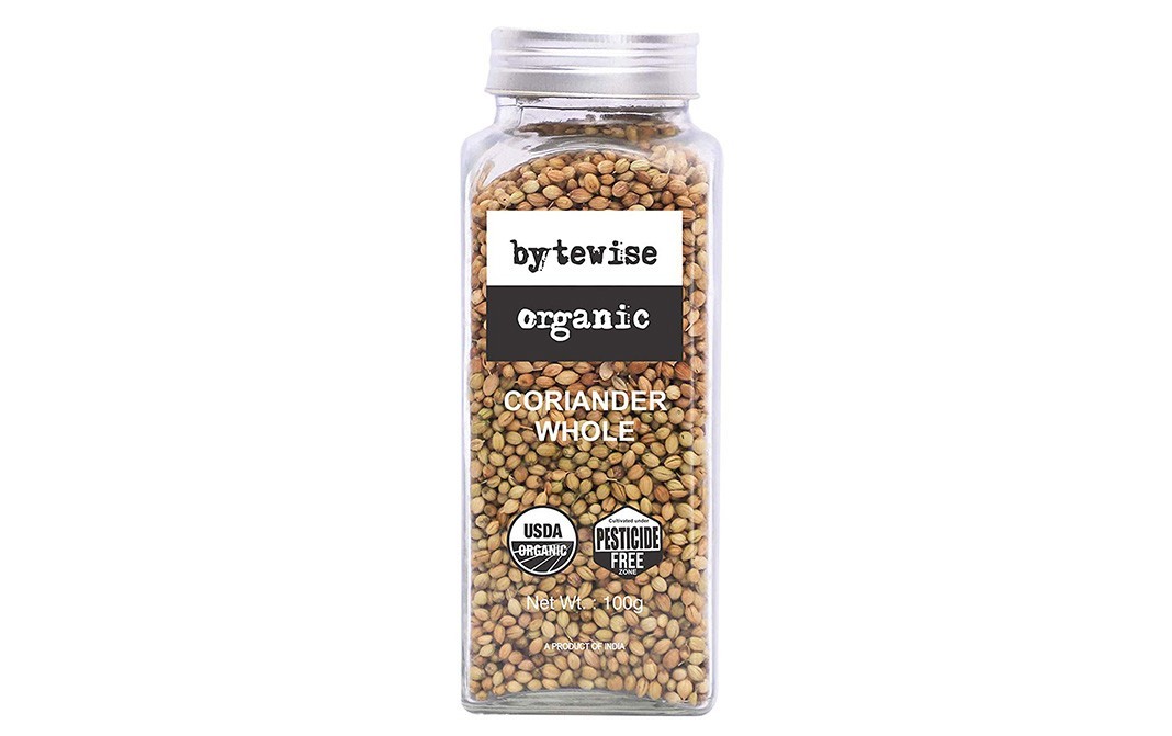 Bytewise Organic Coriander Whole    Pack  100 grams